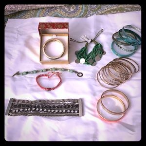 Lot of costume bracelets